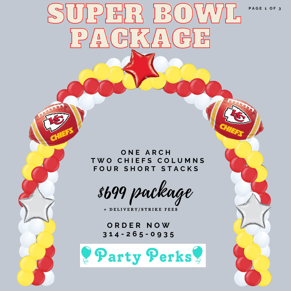 Superbowl 2023 Chiefs Package - Balloon Decor